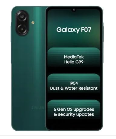 Samsung Galaxy F07 (Green, 128 GB) (6 GB RAM) - Image 7