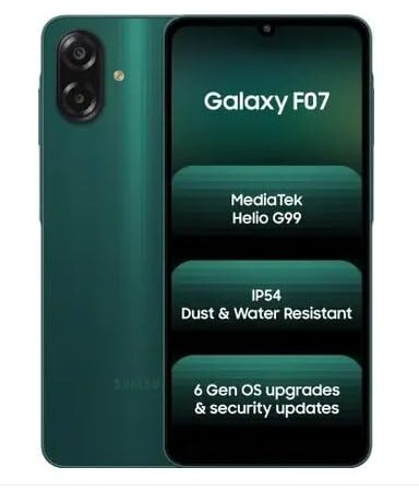 Samsung Galaxy F07 (Green, 128 GB) (6 GB RAM)