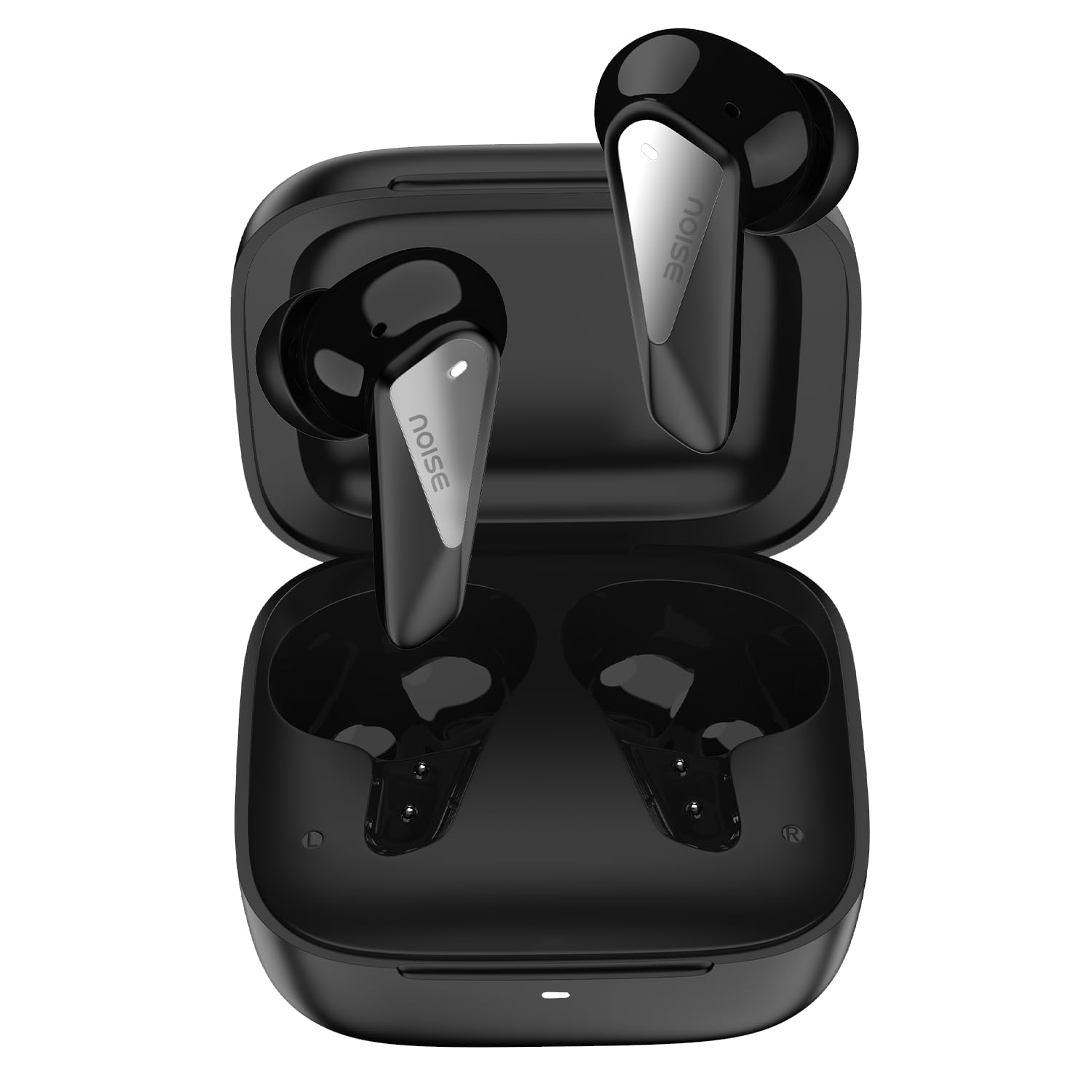 Noise Buds N1 Pro Truly Wireless Earbuds with Metallic Finish, ANC(Upto 30Db), 60H of Playtime, Dual Pairing, Instacharge(10 Min=200 Min), BT V5.3 ( Slate Black | Aurora Red | Chrome Beige | Chrome Green | Chrome Purple | Lunar Silver | Artic Blue | Desert Gold) (Upgrade)