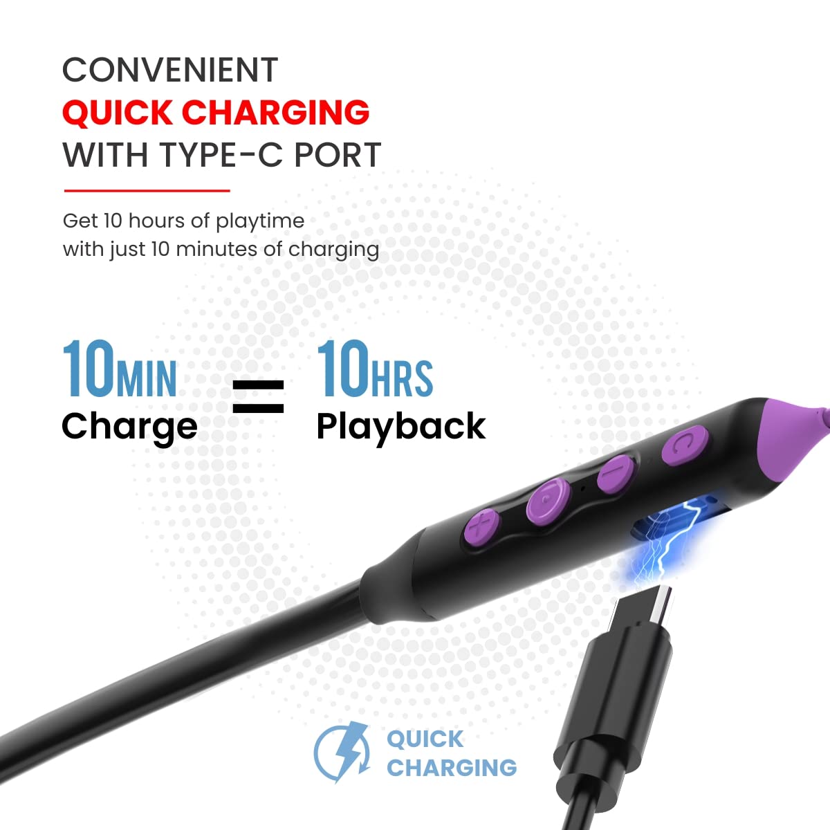 Portronics Harmonics Z5 Wireless Bluetooth Stereo Headset with 33Hrs Playtime, Double EQ Mode, 14.2 mm Dynamic Drivers, Click Action Buttons(Black | Blue | White | Purple | Read) - Image 19