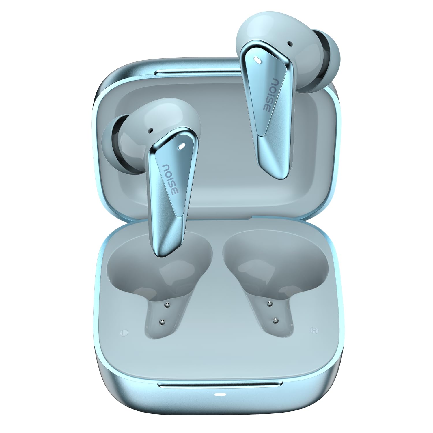 Noise Buds N1 Pro Truly Wireless Earbuds with Metallic Finish, ANC(Upto 30Db), 60H of Playtime, Dual Pairing, Instacharge(10 Min=200 Min), BT V5.3 ( Slate Black | Aurora Red | Chrome Beige | Chrome Green | Chrome Purple | Lunar Silver | Artic Blue | Desert Gold) (Upgrade) - Image 3