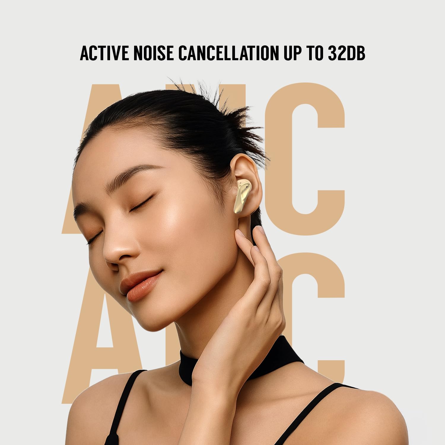 Noise Buds N1 Pro Truly Wireless Earbuds with Metallic Finish, ANC(Upto 30Db), 60H of Playtime, Dual Pairing, Instacharge(10 Min=200 Min), BT V5.3 ( Slate Black | Aurora Red | Chrome Beige | Chrome Green | Chrome Purple | Lunar Silver | Artic Blue | Desert Gold) (Upgrade) - Image 8