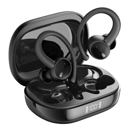 TAGRY Wireless Earbud Bluetooth 5.3 Over-Ear Sport Touch Control Hi-Fi Stereo True TWS in Ear Phones IP6 Waterproof 50H Playback LED Power Display for Gym (Upgrade)