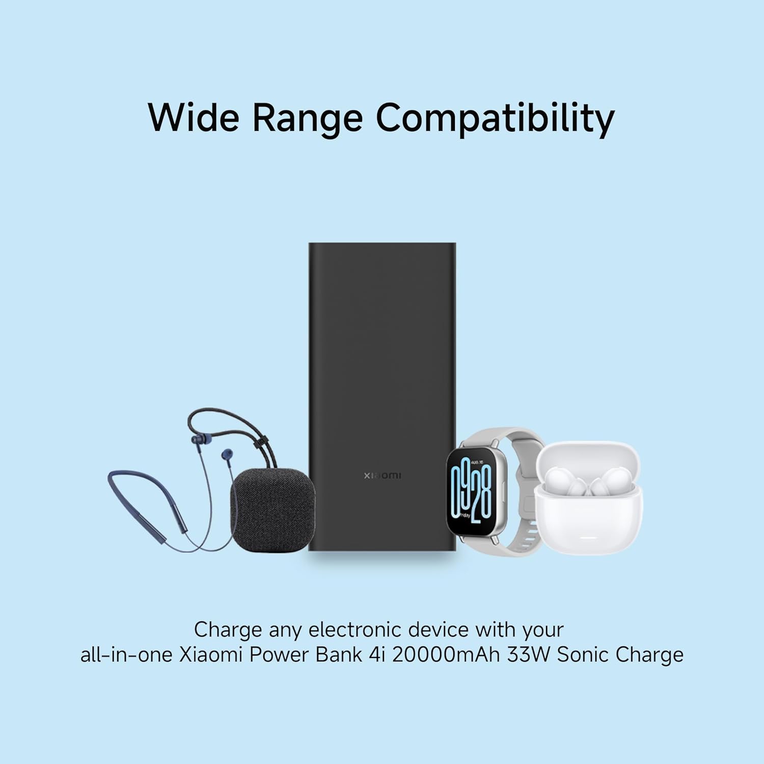 Xiaomi Power Bank 4i 20000mAh 33W Super Fast Charging PD |Smart 12 Layer Protection|Type C Input & Output|Triple Output Ports|Supports Android,Apple, Tablets, Earbuds,Watch(MI Powerbank),Black (Upgrade) - Image 3