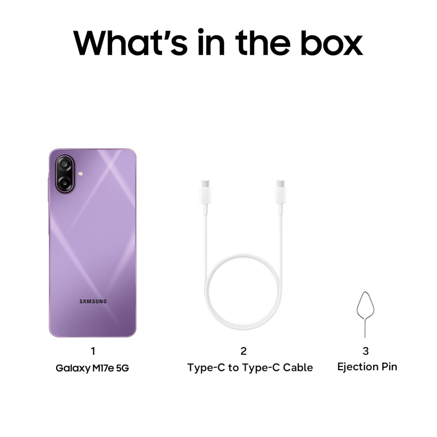 Samsung Galaxy M17e 5G Mobile (Vibe Violet, 6GB RAM, 128GB Storage) | Smoothest 120 Hz Refresh Rate| Monster 6000 mAh Battery | IP54 | 6 Gen OS Upgrades | AI | Gemini Live | Without Charger (Blitz Blue | Vibe Violet) - Image 2