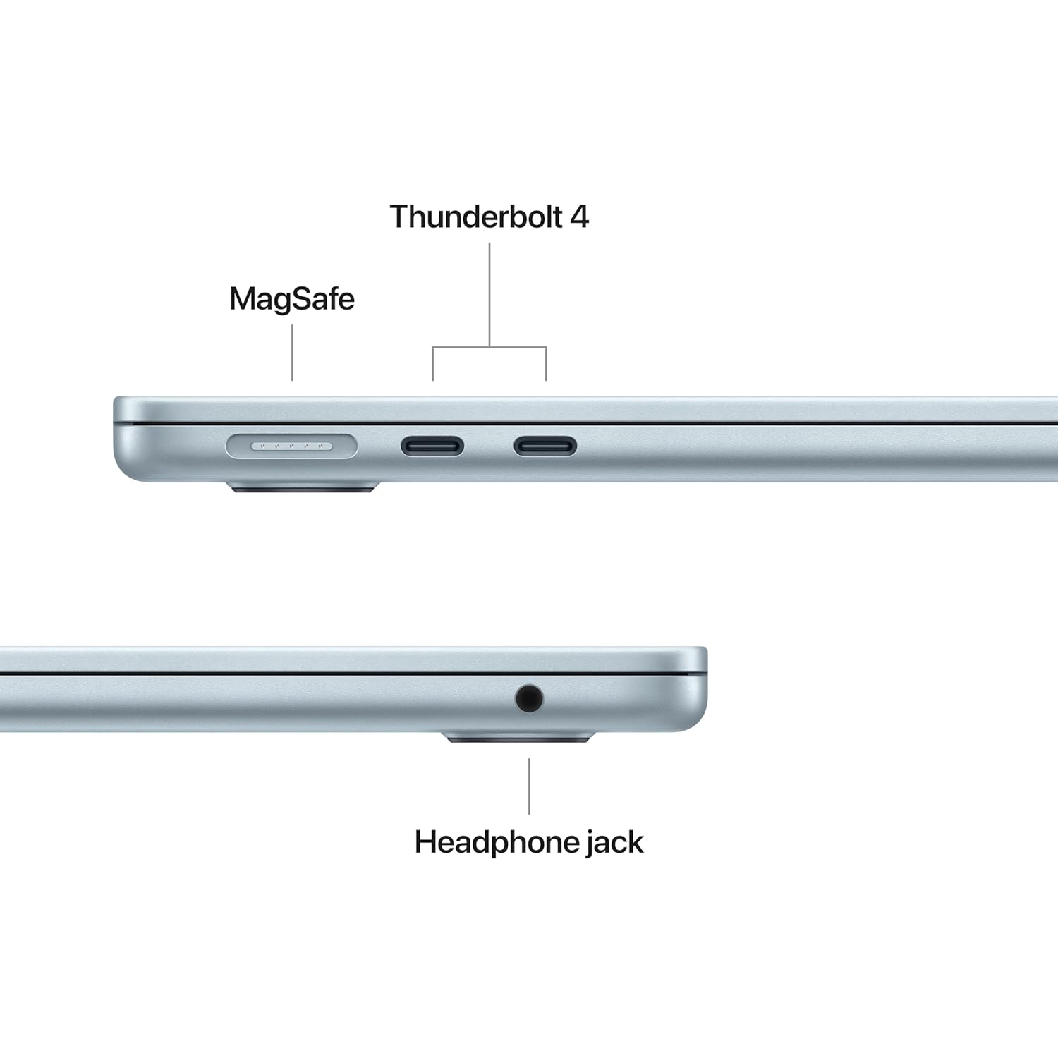 Apple MacBook Air 15″ Laptop with M5 chip: AI and Apple Intelligence, 38.91 cm (15.3″) Liquid Retina Display, 24GB Unified Memory, 1 TB SSD Storage, 12MP Center Stage Camera, Touch ID, (Silver | Starlight | Sky Blue | Midnight) - Image 8