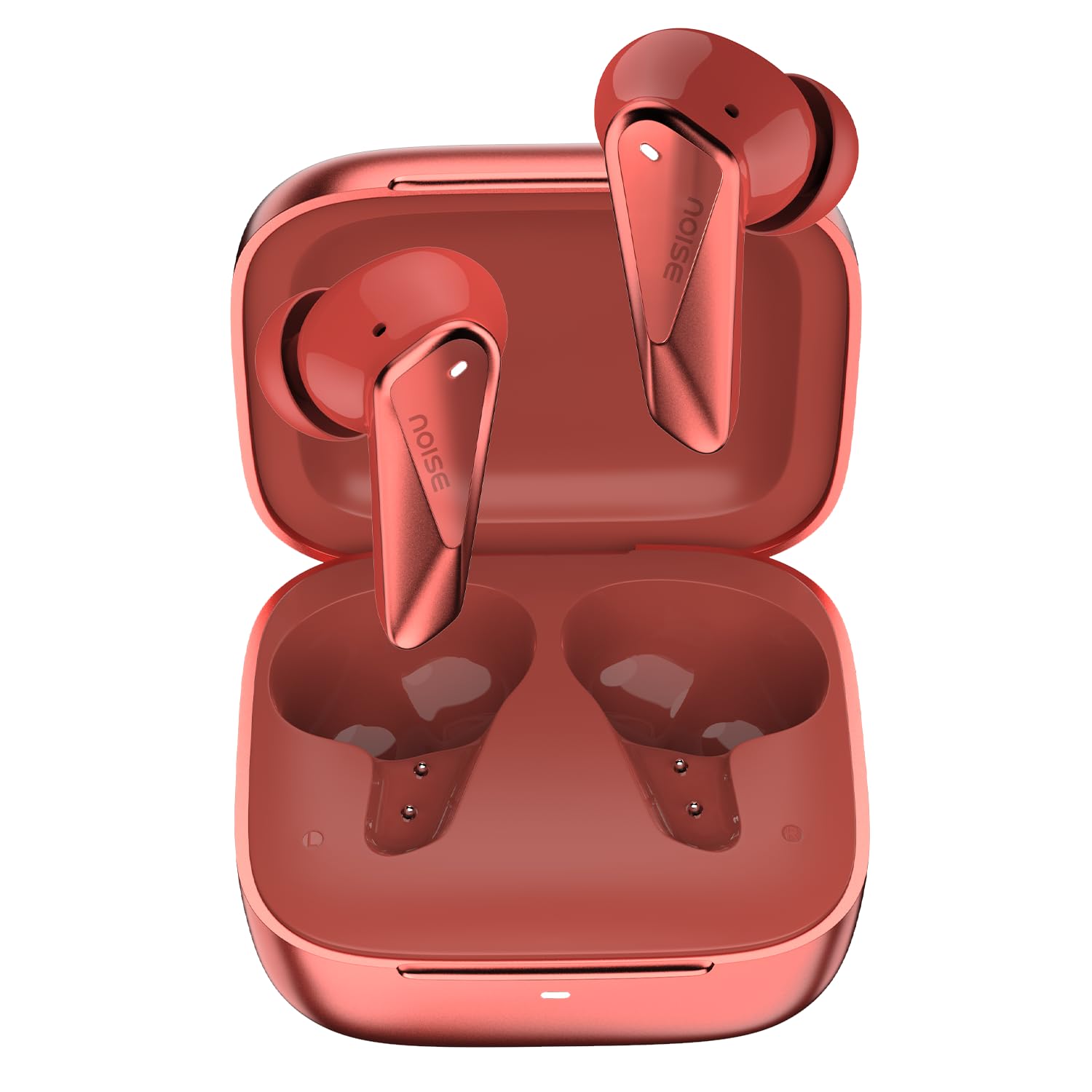 Noise Buds N1 Pro Truly Wireless Earbuds with Metallic Finish, ANC(Upto 30Db), 60H of Playtime, Dual Pairing, Instacharge(10 Min=200 Min), BT V5.3 ( Slate Black | Aurora Red | Chrome Beige | Chrome Green | Chrome Purple | Lunar Silver | Artic Blue | Desert Gold) (Upgrade) - Image 6