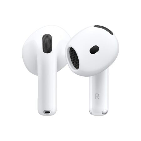 Apple AirPods 4 Wireless Earbuds, Bluetooth Headphones, Personalised Spatial Audio, Sweat and Water Resistant, USB-C Charging Case, H2 Chip, Up to 30 Hours of Battery Life, Effortless Setup for iPhone (Upgrade)