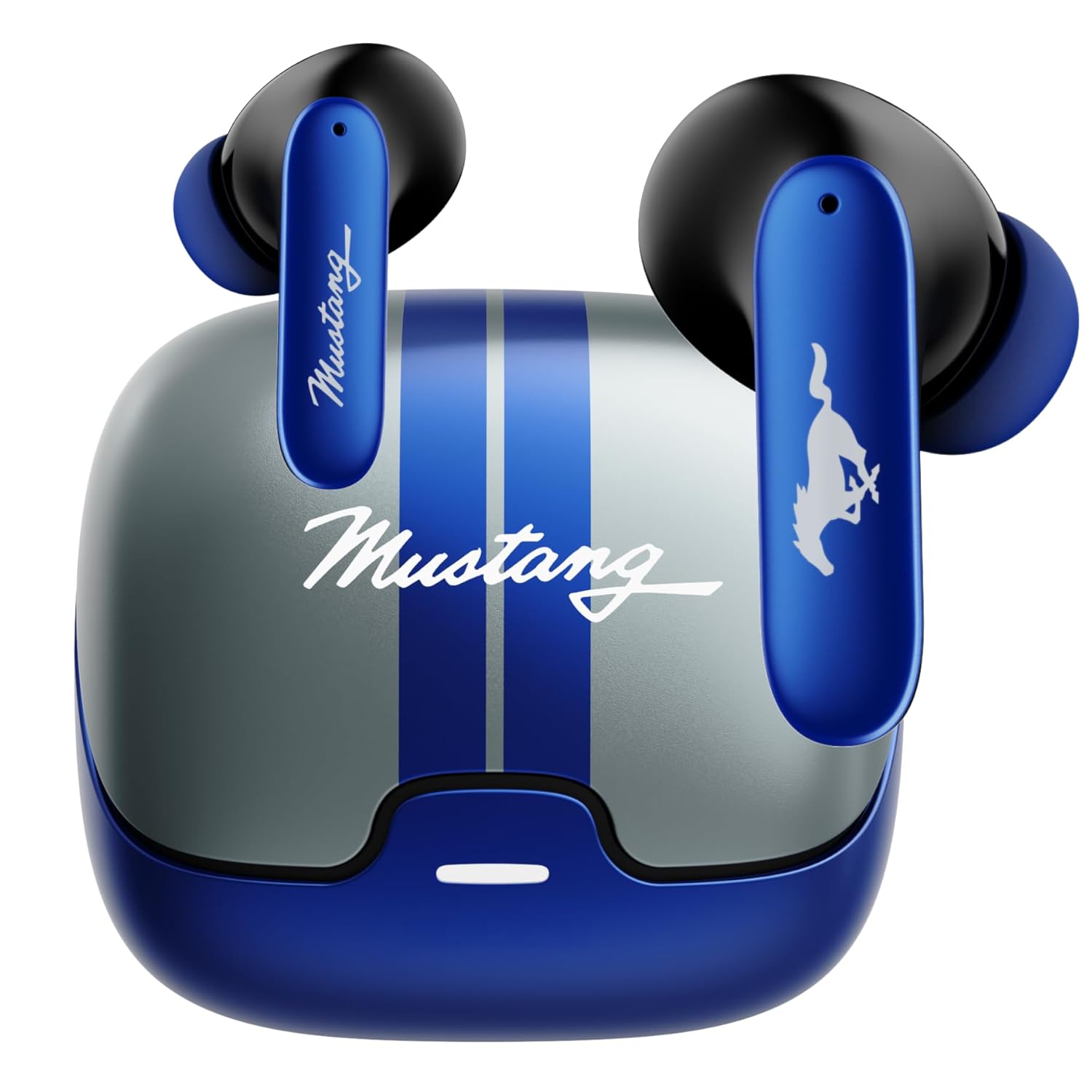 GOBOULT Mustang Derby Truly Wireless in Ear Earbuds with 100H Playtime, App Support, Dual Device Pairing, 4 Clear Calling ENC Mics, 45ms Low Latency, IPX5 Ear Buds TWS Bluetooth 5.4 (Derby | Blue | Dash | Lavender | Midnight | White | Z40 Black | Brown | Jungle) - Image 3