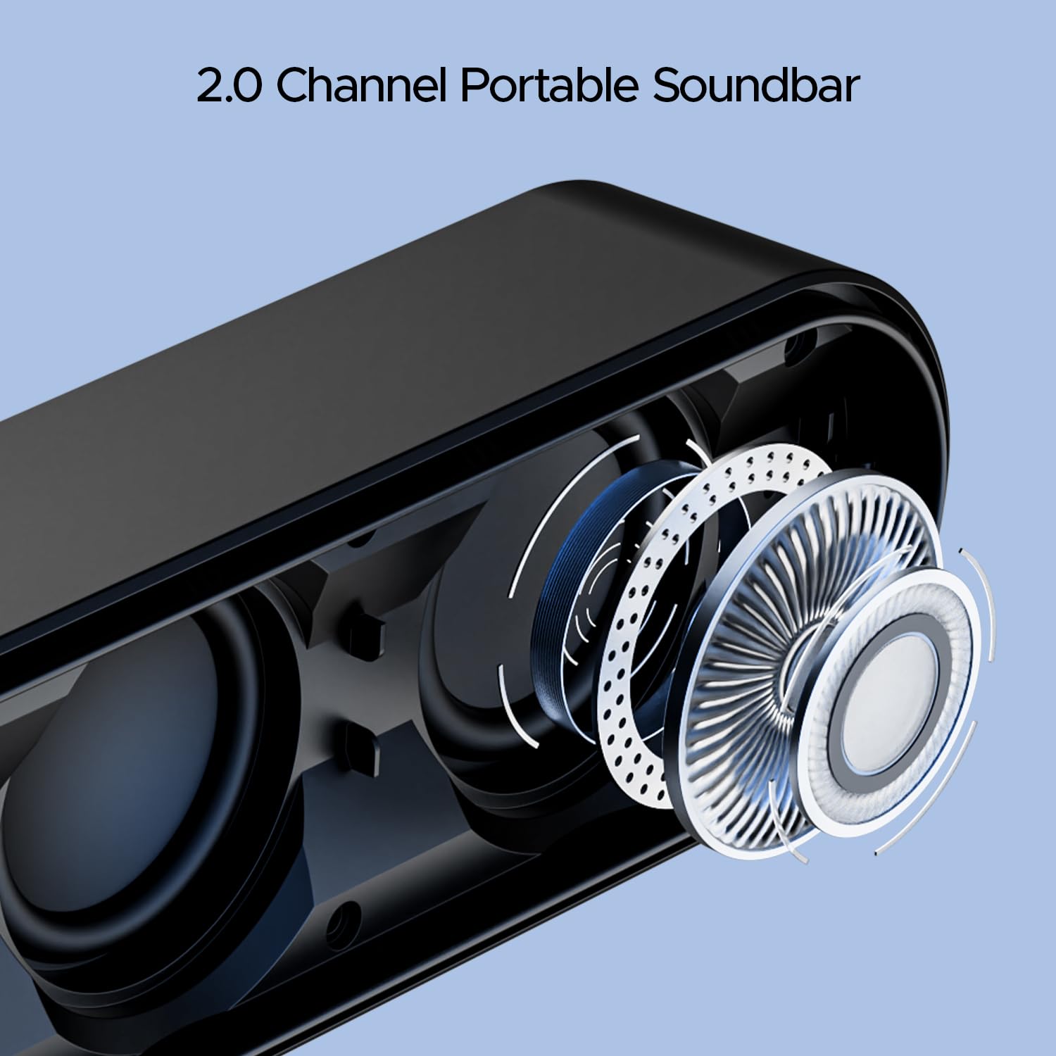 Boat Aavante Bar 490 10W Signature Sound, Dual Full-Range Drivers,7 HRS Battery, Built-in Mic,2.0 CH, TWS Feature,Multi Connect, Bluetooth Sound Bar, Soundbar Speaker, (Classic Black, 10W) - Image 5
