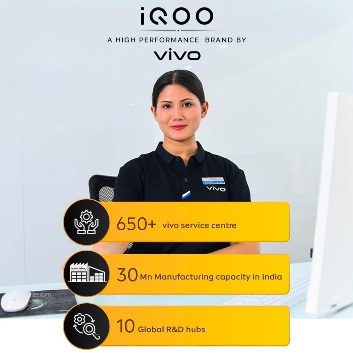 iQOO Z10 5G (12GB RAM, 256GB Storage) | India's Biggest Ever 7300 mAh Battery | Snapdragon 7s Gen 3 Processor | Brightest Quad Curved AMOLED Display in the Segment (Glacial Silver | Stellar Black) - Image 5