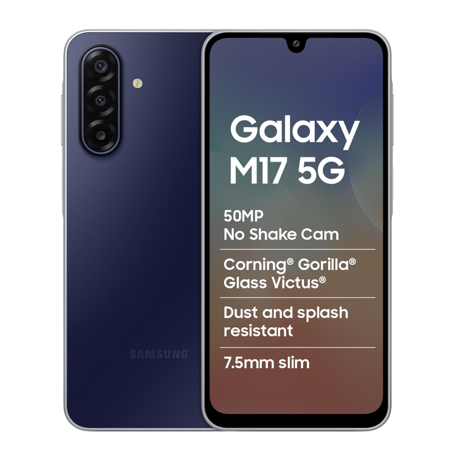 Samsung Galaxy M17 5G Mobile (Sapphire Black, 8GB RAM, 128GB Storage) | 50MP OIS Triple Camera | Gorilla Glass Victus | IP54 | 6 Gen OS Upgrades | AI | Gemini Live | Lag-Free Gaming | Without Charger - Image 10
