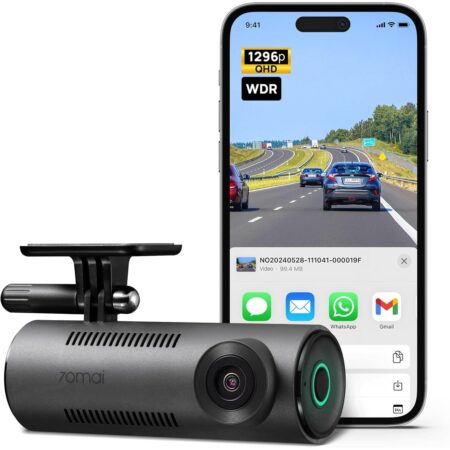 70mai M310 DashCam, 2K Resolution, Type-C Interface, Voice Control, MaiColor Vivid+ Solution, Night Owl Vision, WiFi & App, Optional Parking Mode, Upto 256GB Supported, (M310 | M200)