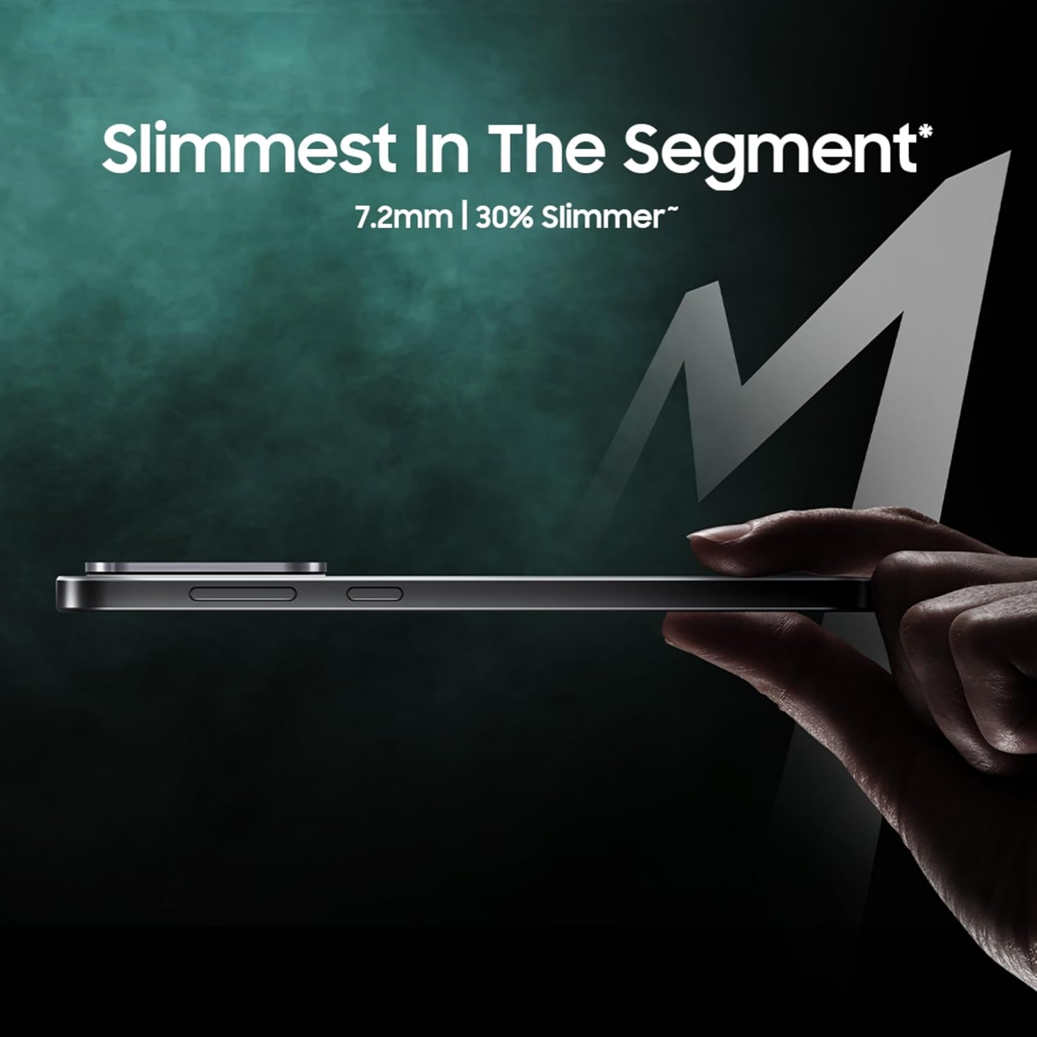 Samsung Galaxy M56 5G Mobile (Black, 8GB RAM, 128GB Storage)| Segment Slimmest | Gorilla Glass Victus+ | 10 Bit HDR Video | 50MP Camera | AI | Vapour Cooling Chamber | Lag-free Gaming| Without Charger (Black | Light Green) - Image 4