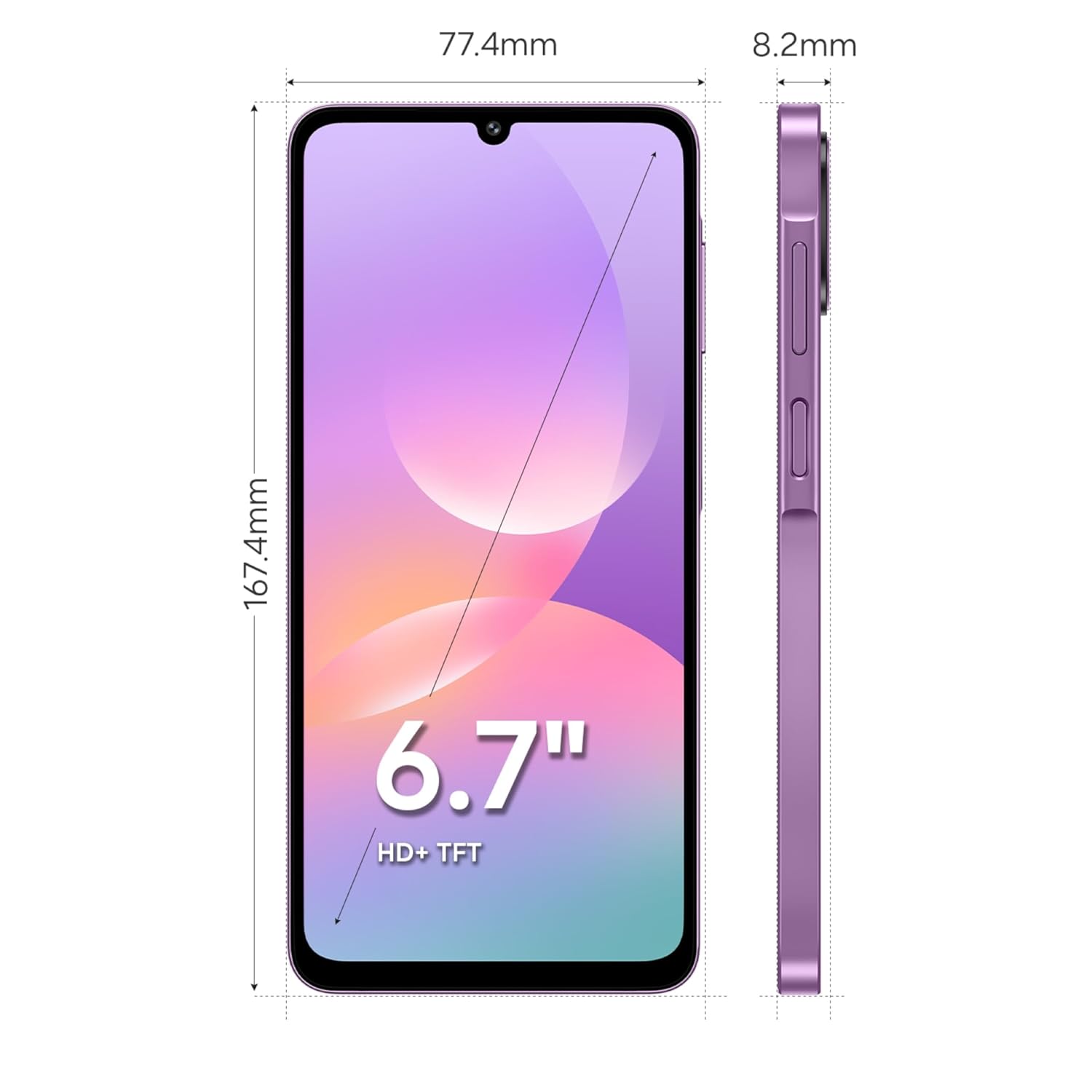 Samsung Galaxy M17e 5G Mobile (Vibe Violet, 6GB RAM, 128GB Storage) | Smoothest 120 Hz Refresh Rate| Monster 6000 mAh Battery | IP54 | 6 Gen OS Upgrades | AI | Gemini Live | Without Charger (Blitz Blue | Vibe Violet) - Image 3
