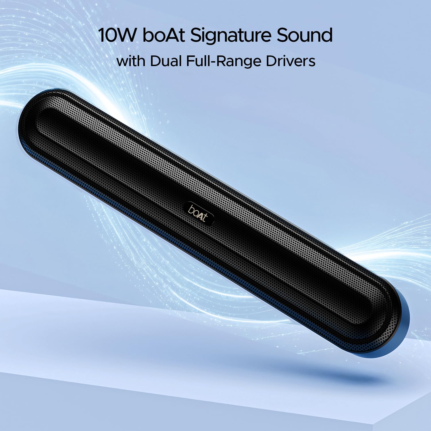 Boat Aavante Bar 490 10W Signature Sound, Dual Full-Range Drivers,7 HRS Battery, Built-in Mic,2.0 CH, TWS Feature,Multi Connect, Bluetooth Sound Bar, Soundbar Speaker, (Classic Black, 10W) - Image 6