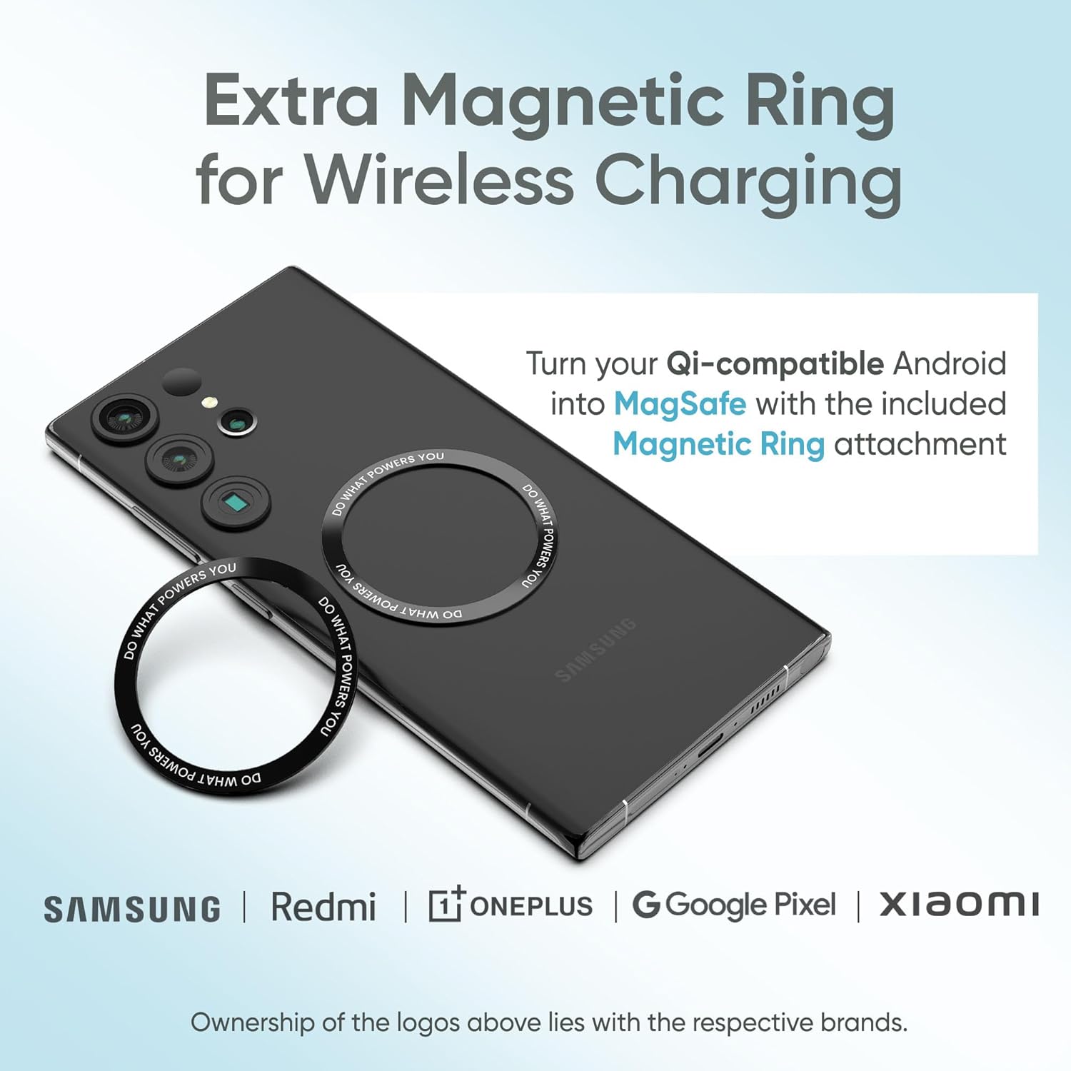 Ambrane Magsafe Wireless 10000Mah Fast Charging USB Type-C Input Power Bank, Strong Magnet, 22.5W Output For iPhone 12 & Above, Android & Other Qi Enabled Devices + Magnetic Ring (Aerosync Snap, Blue) (Upgrade) - Image 3