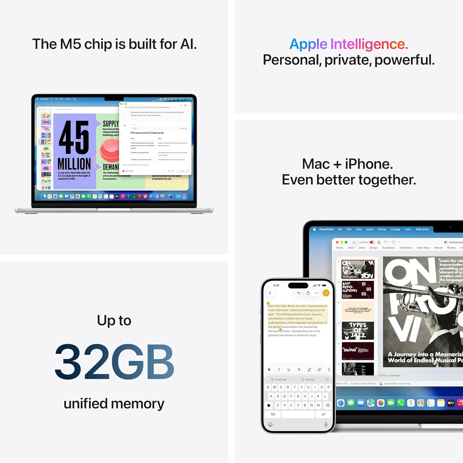 Apple MacBook Air 15″ Laptop with M5 chip: AI and Apple Intelligence, 38.91 cm (15.3″) Liquid Retina Display, 24GB Unified Memory, 1 TB SSD Storage, 12MP Center Stage Camera, Touch ID, (Silver | Starlight | Sky Blue | Midnight) - Image 18