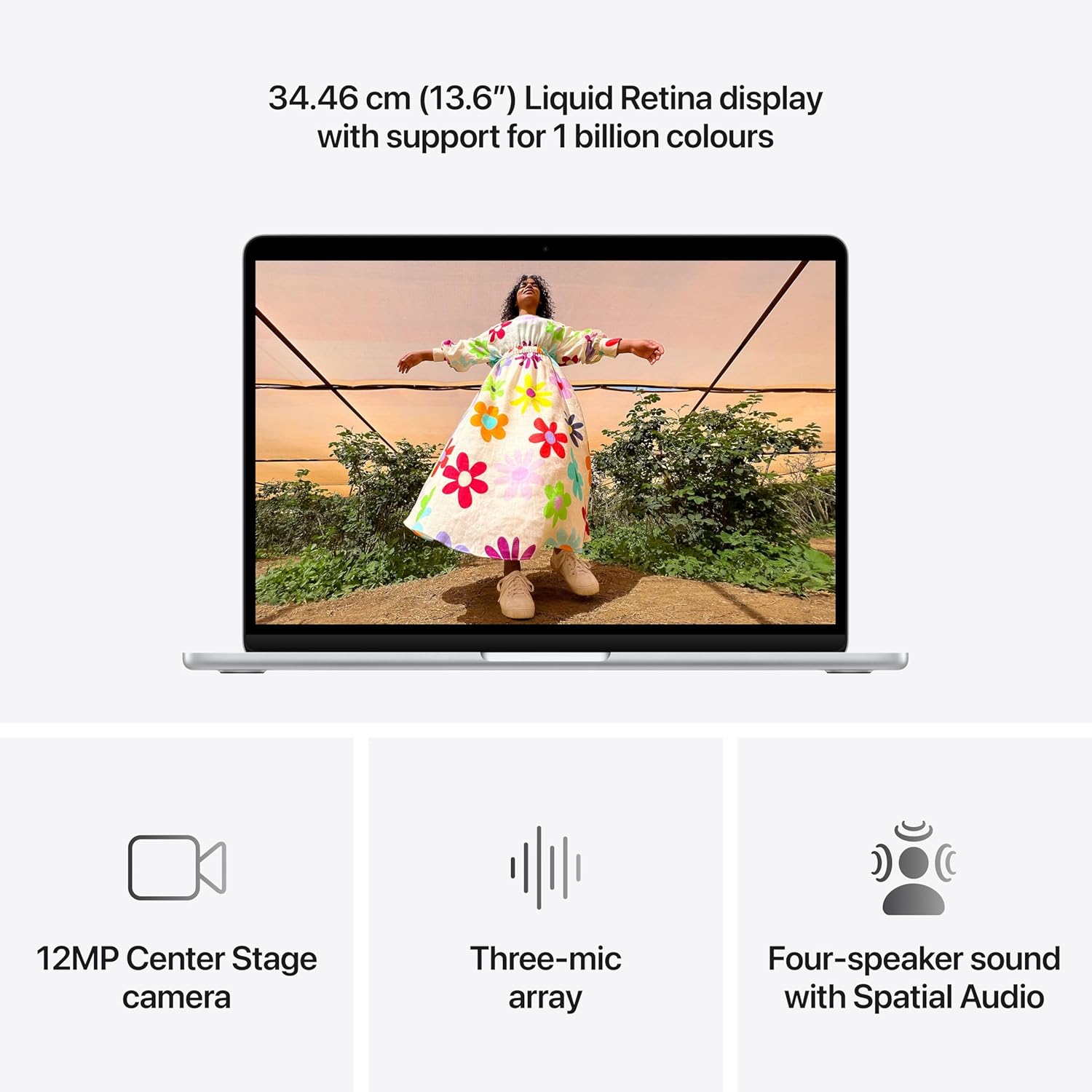 Apple MacBook Air 15″ Laptop with M5 chip: AI and Apple Intelligence, 38.91 cm (15.3″) Liquid Retina Display, 24GB Unified Memory, 1 TB SSD Storage, 12MP Center Stage Camera, Touch ID, (Silver | Starlight | Sky Blue | Midnight) - Image 14