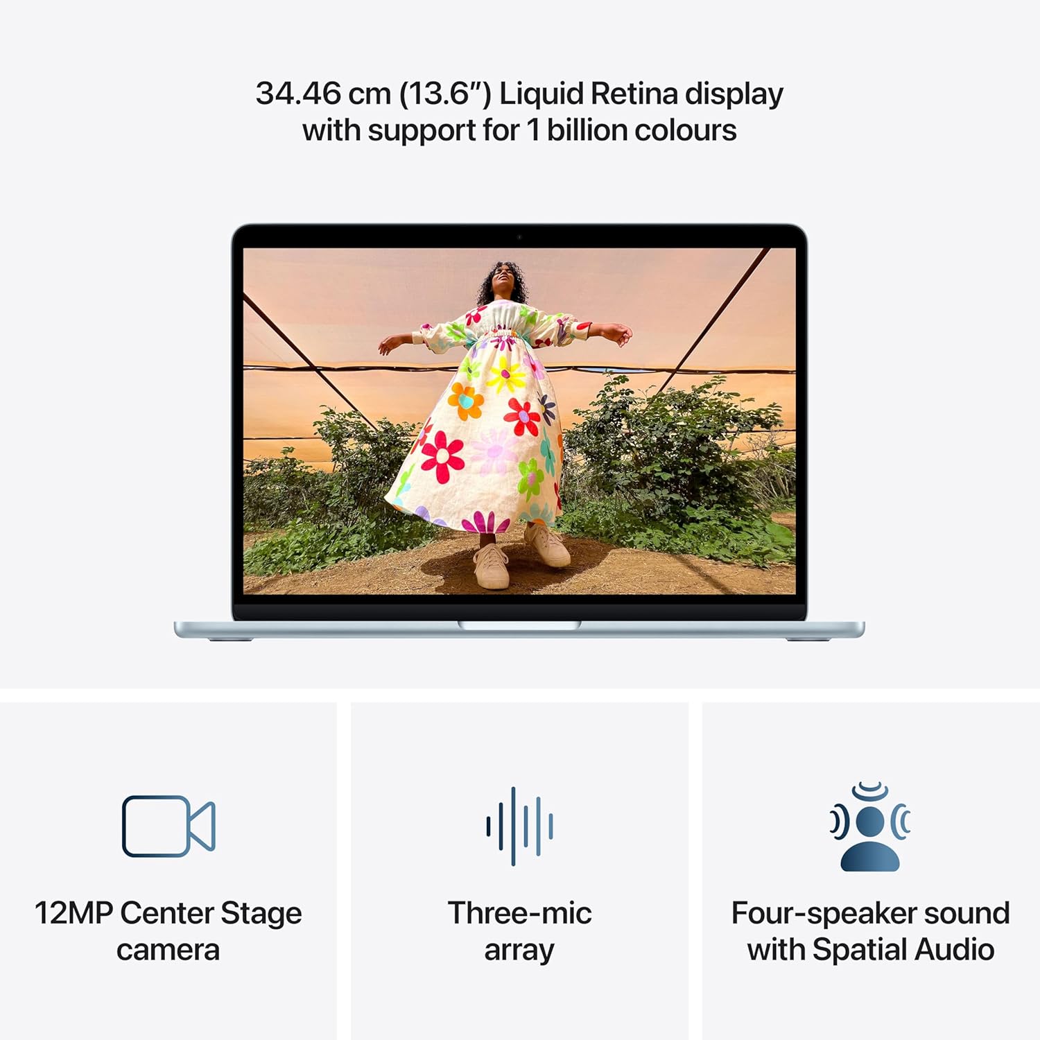 Apple MacBook Air 15″ Laptop with M5 chip: AI and Apple Intelligence, 38.91 cm (15.3″) Liquid Retina Display, 24GB Unified Memory, 1 TB SSD Storage, 12MP Center Stage Camera, Touch ID, (Silver | Starlight | Sky Blue | Midnight) - Image 16