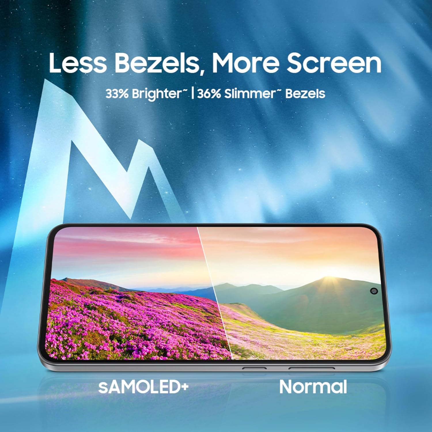 Samsung Galaxy M56 5G Mobile (Light Green,8GB RAM,128GB Storage)| Segment Slimmest | Gorilla Glass Victus+| 10 Bit HDR Video| 50MP Camera| AI | Vapour Cooling Chamber| Lag-free Gaming| Without Charger (Upgrade) - Image 2