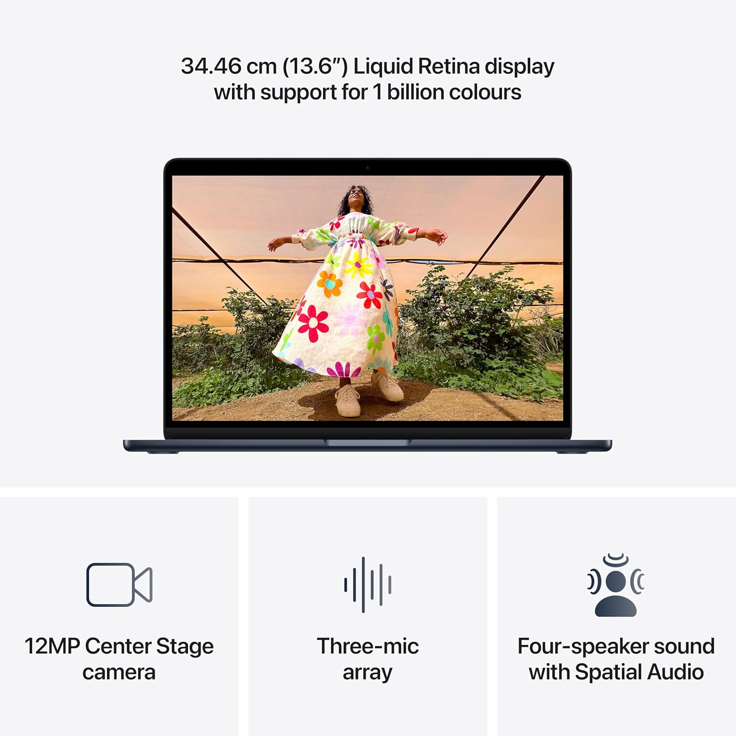 Apple MacBook Air 15″ Laptop with M5 chip: AI and Apple Intelligence, 38.91 cm (15.3″) Liquid Retina Display, 24GB Unified Memory, 1 TB SSD Storage, 12MP Center Stage Camera, Touch ID, (Silver | Starlight | Sky Blue | Midnight) - Image 15