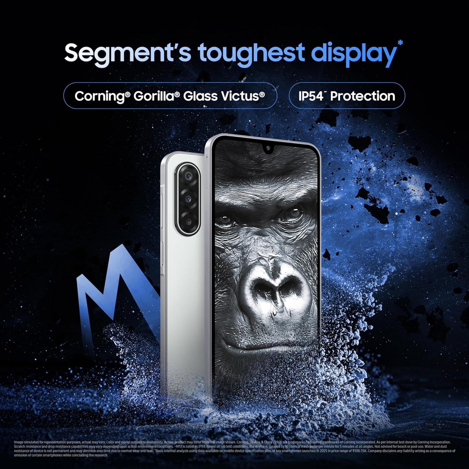 Samsung Galaxy M17 5G Mobile (Sapphire Black, 8GB RAM, 128GB Storage) | 50MP OIS Triple Camera | Gorilla Glass Victus | IP54 | 6 Gen OS Upgrades | AI | Gemini Live | Lag-Free Gaming | Without Charger - Image 6